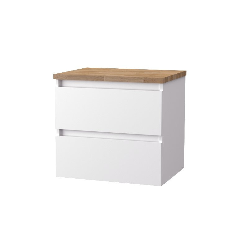 Szafka łazienkowa pod blat Krofam Arco 60 cm biały połysk 149-0015