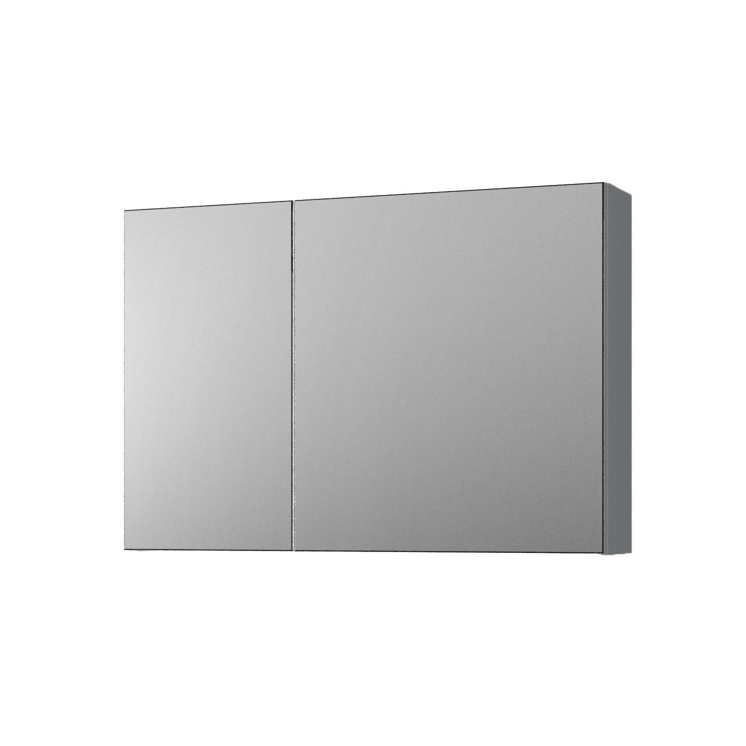 Szafka łazienkowa wisząca z lustrem Krofam Arco 80 cm grafit mat 149-0117