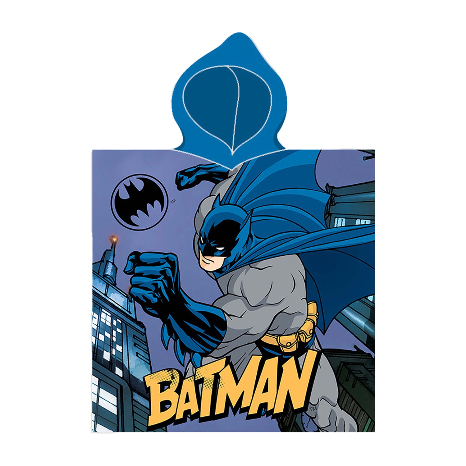 Ponczo kąpielowe dla dzieci Batman, 50 x 115 cm