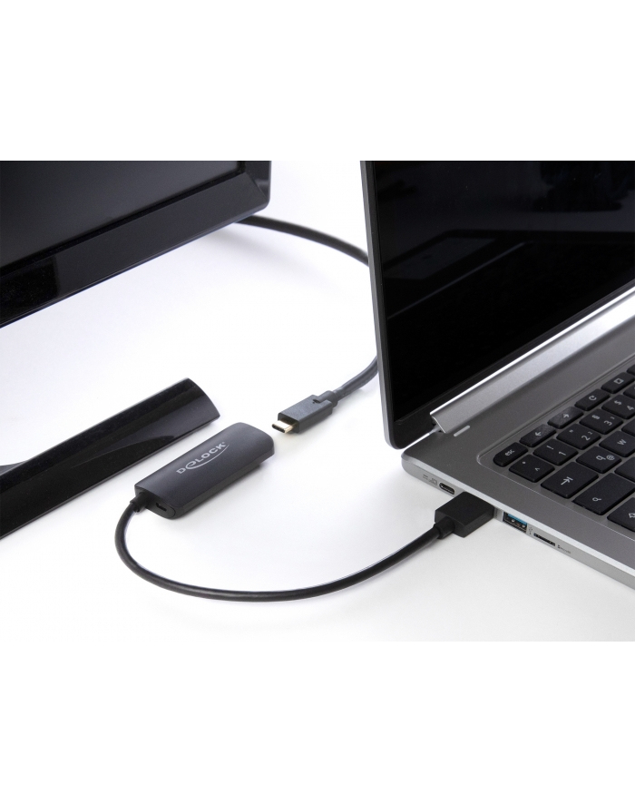 Delock adapter kablowy 0,18 m HDMI Typu A Standard USB Type-C + Micro-USB Czarny 64212