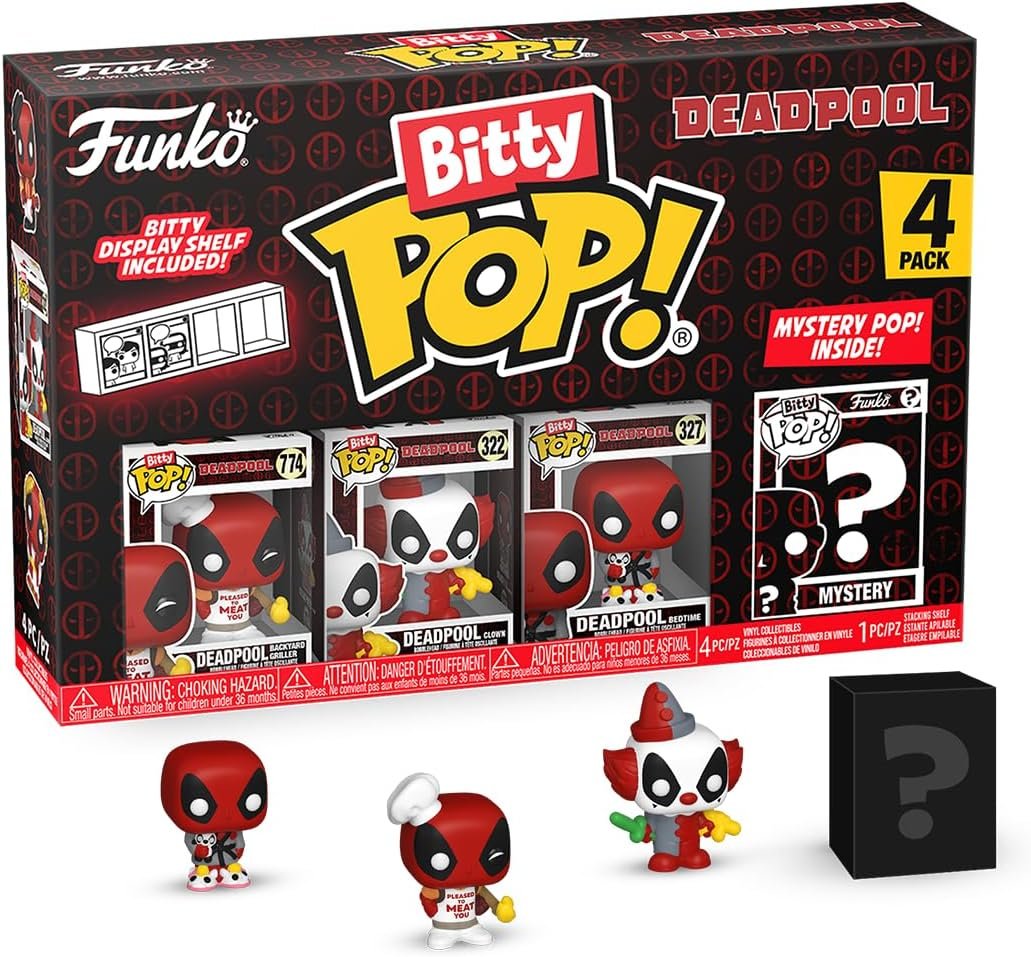 funko pop! deadpool bitty pop 4 pack 2.5cm bbq master figurki