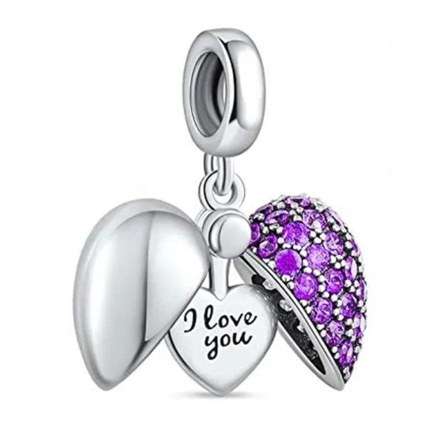 Zawieszka SREBRO 925 Charms koralik do PANDORA Otwierane Serce