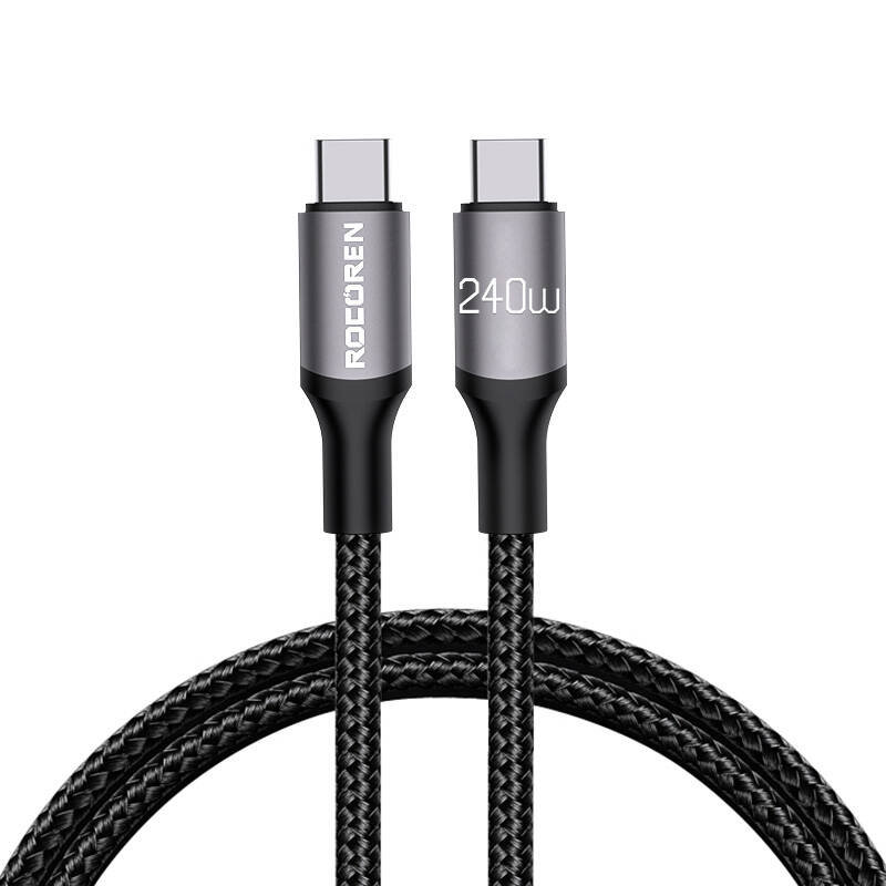 Kabel USB-C do USB-C Rocoren Retro PD 240W 3m