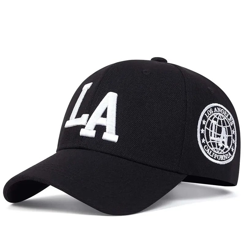 Czapka z daszkiem LA Los Angeles California czarna prezent streetwear