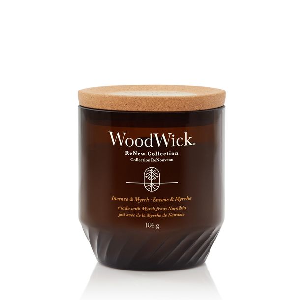 WoodWick RENEW świeca średnia INCENSE & MYRRH