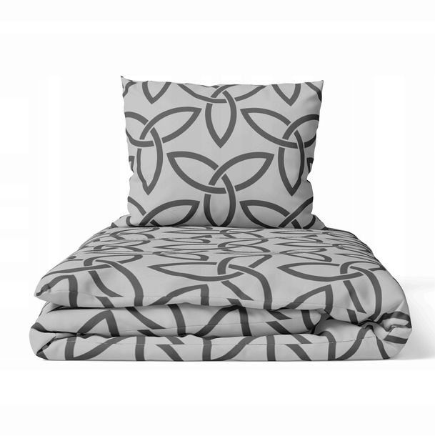 Pościel Z Kory 160x200cm 2x 70x80 Polski Produkt Silver - Przepla Na Szary