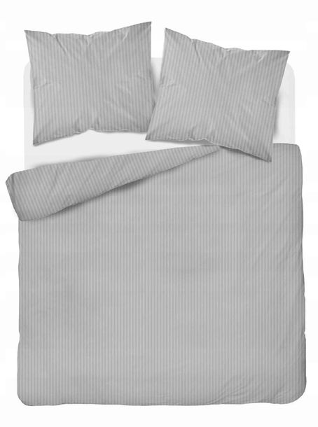 POŚCIEL HOTELOWA 140x200cm ADAMASZEK - kolor jasny szary