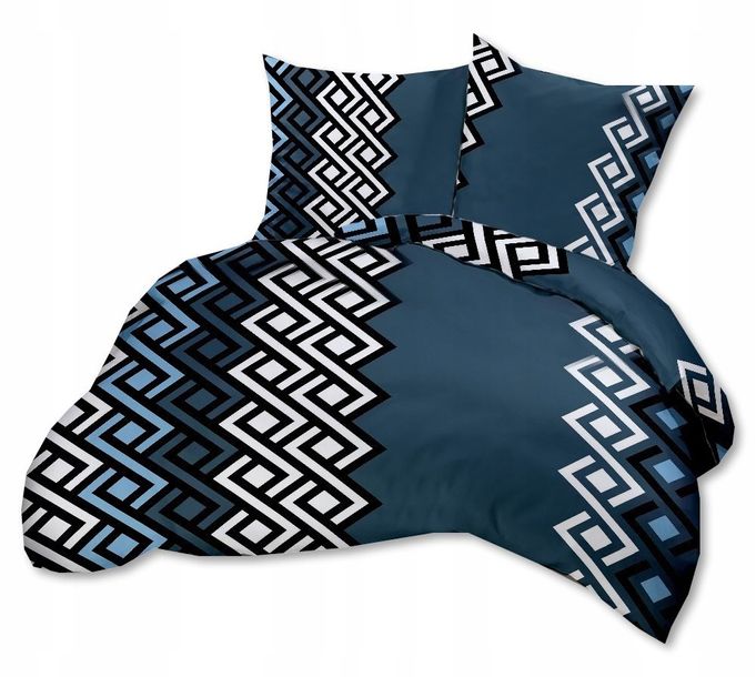 Pościel Z Kory 160x200cm + 2x70x80cm Polski Producent- Plecionka Granat