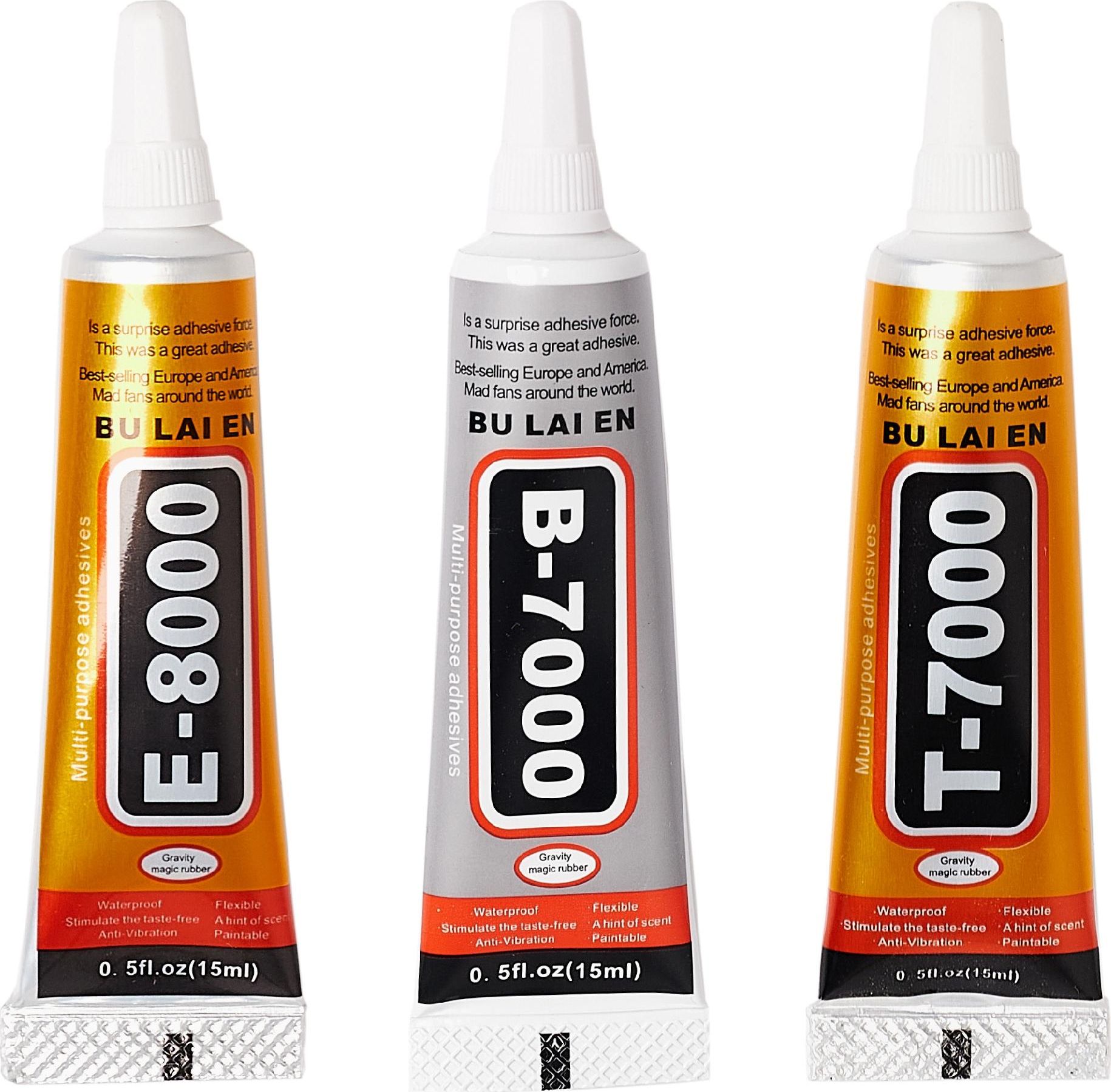 Techrebal Zestaw 3 klejów 15ml B-7000 + E-8000 + T7000