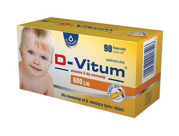 D-Vitum Kids 600 j.m., 90 kapsułek