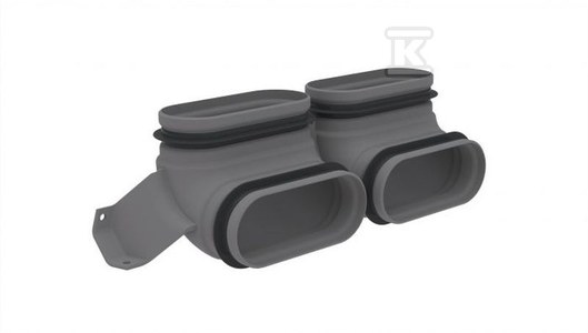 Kolano podwójne CK 300 V 90st