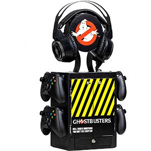Oficjalna szafka na gry Ghostbusters Numskull, uchwyt na kontroler, stojak na słuchawki do PS5, Xbox Series XS, Nintendo Switch — oficjalny gadżet G..