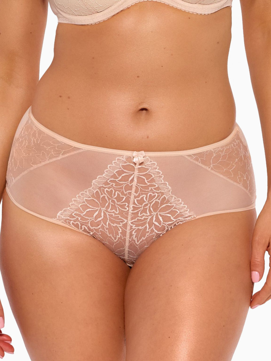 Figi damskie z koronką Maja 1300 beżowe  3XL