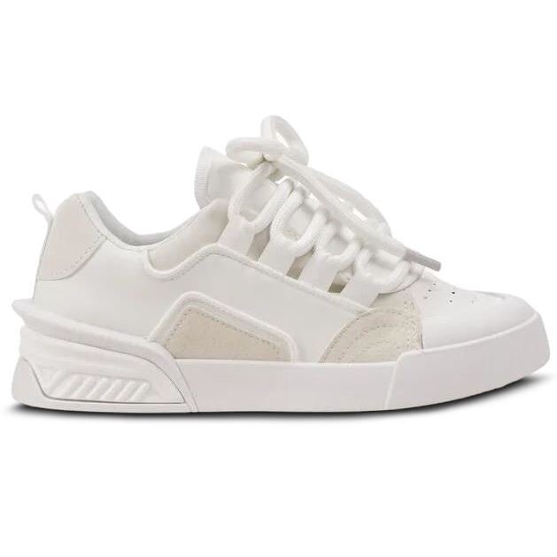 Buty Trampki Damskie Mirik Wygodne Modne Stylowe Sportowe Lekkie Na Grubej Podeszwie Eleganckie Białe 39