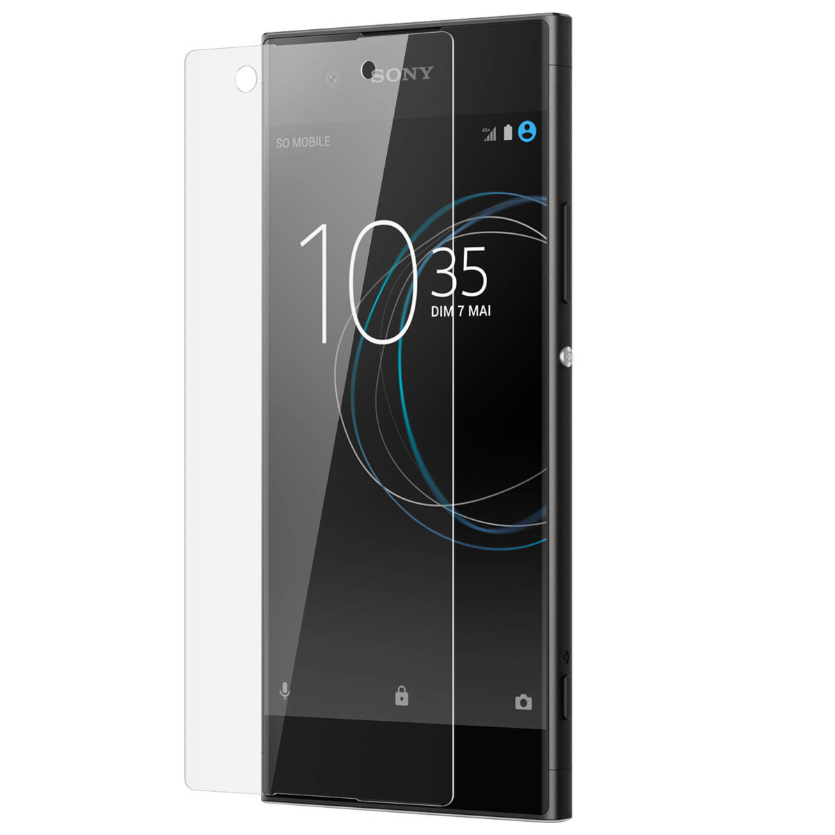 Zabezpieczenie ekranu ze szkła hartowanego do Sony Xperia XA1, twardość 9H, nietłukące
