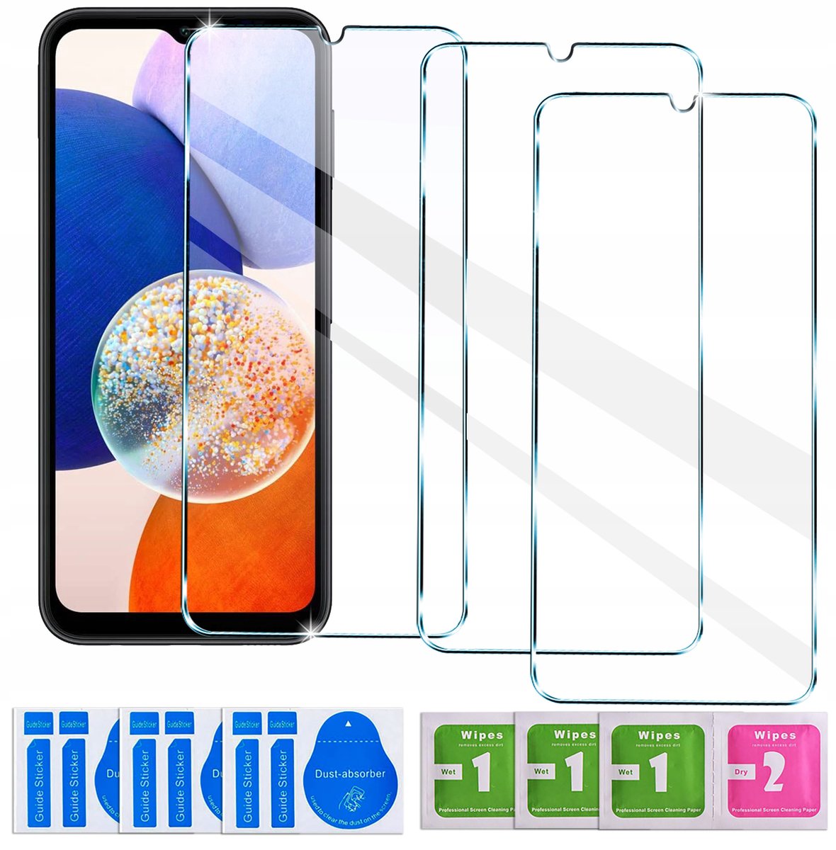 3x SZKŁO HARTOWANE do Samsung Galaxy A15 SZYBKA 9H | zestaw 3 sztuk