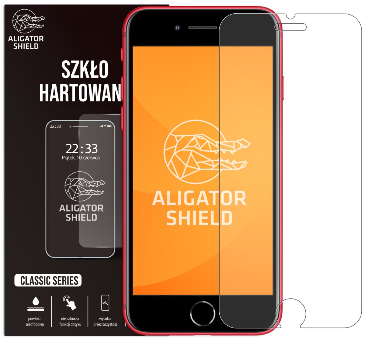 SZKŁO HARTOWANE DO IPHONE 7 / 8 / SE 2020 2022 SZYBKA OCHRONNA NA EKRAN 9H