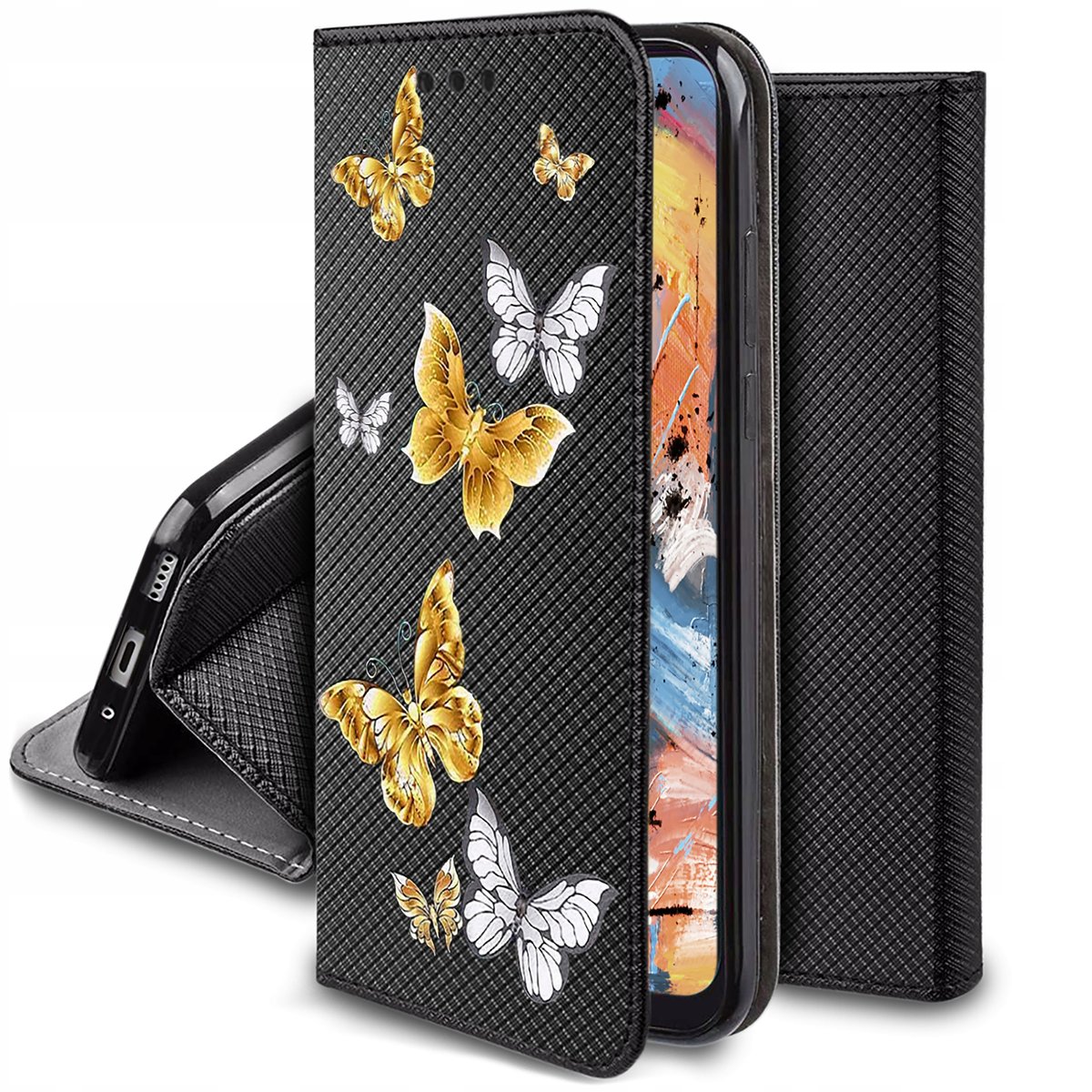 Etui do Motorola Moto Edge 40 Pro MAGNET WZORY CASE PORTFEL