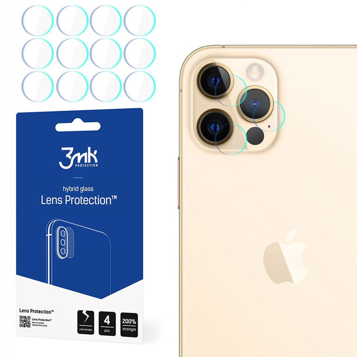 Szkło na obiektyw aparatu ApplePhone 13 Pro - 3mk Lens Protection