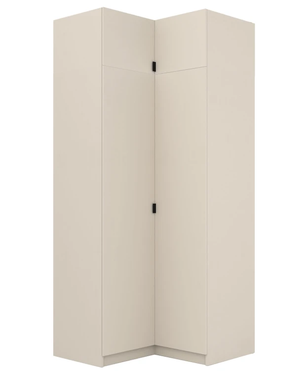 Szafa narożna z nadstawką 50 cm do garderoby modułowej Foxen Cashmere