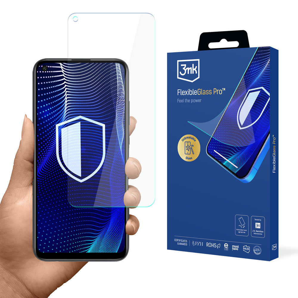 Nietłukące się szkło na ekran Huawei P40 Lite E - 3mk FlexibleGlass Pro