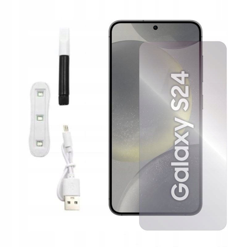 9H SZKŁO hartowane do Samsung Galaxy S24 5G SM-S921 UV i lampa
