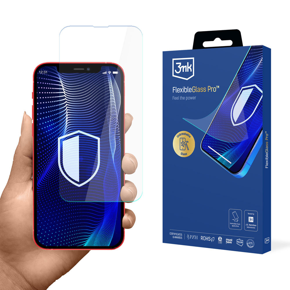 Nietłukące się szkło na ekran Apple iPhone 13 - 3mk FlexibleGlass Pro