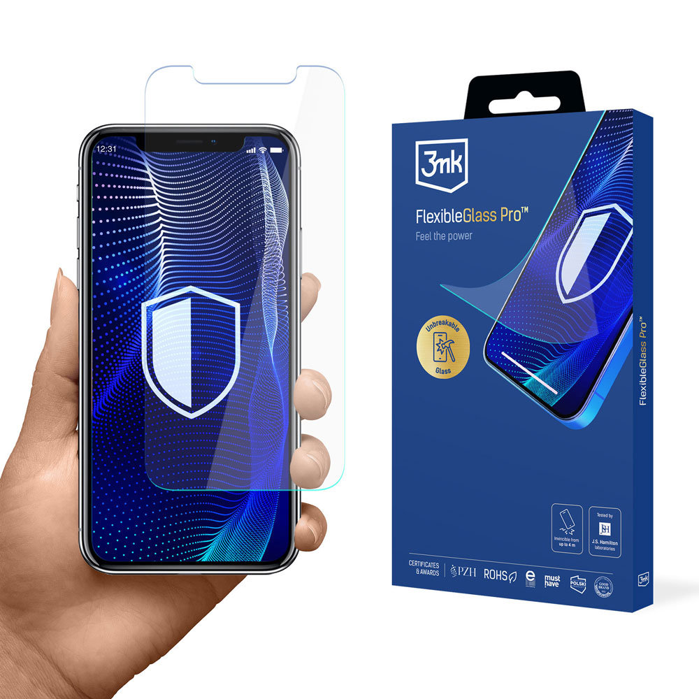 Nietłukące się szkło na ekran Apple iPhone X - 3mk FlexibleGlass Pro