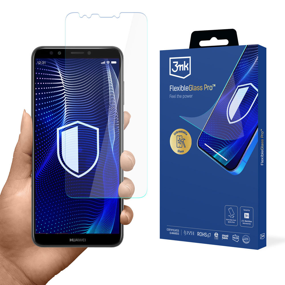 Nietłukące się szkło na ekran Huawei Y7 Prime 2018 - 3mk FlexibleGlass Pro