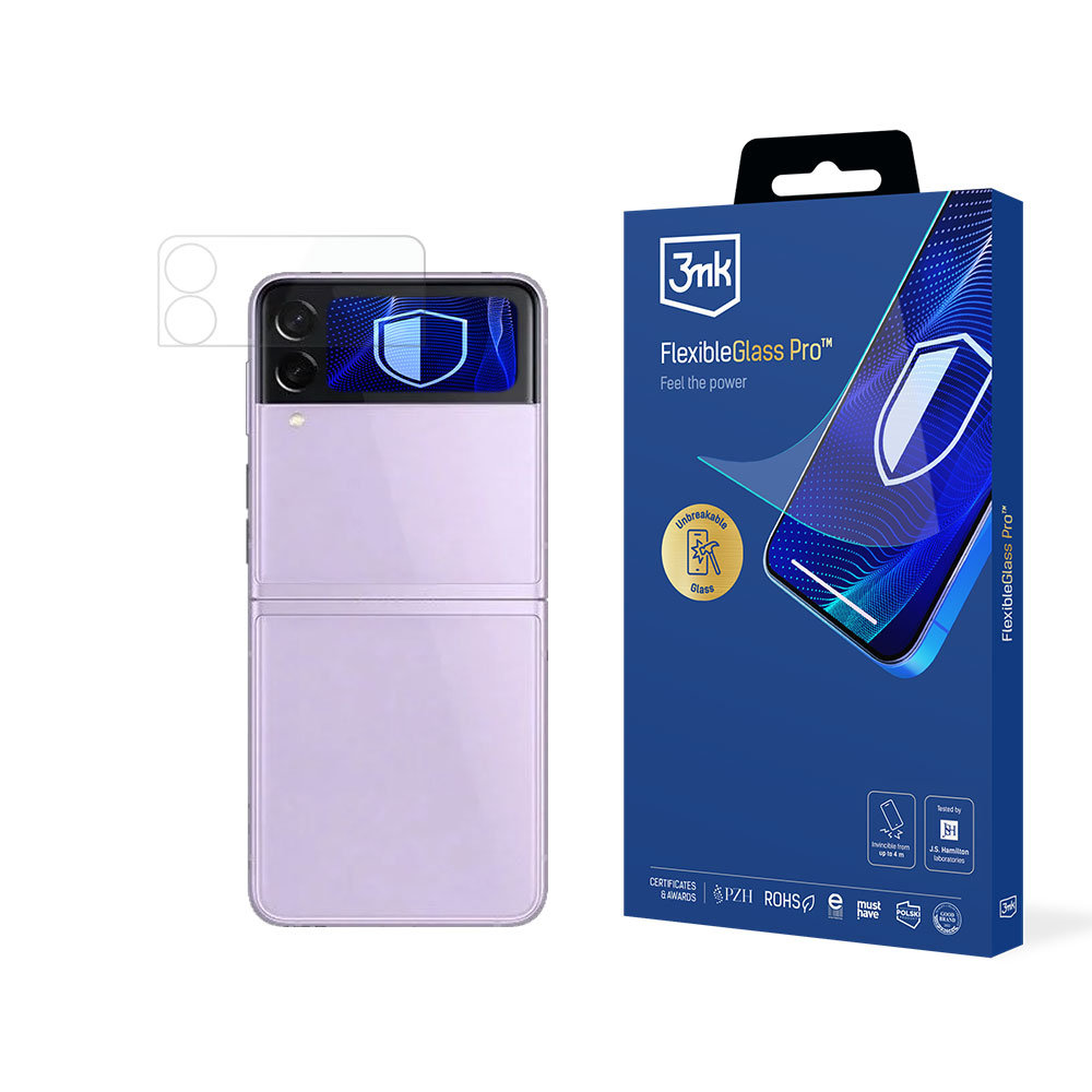 Nietłukące szkło na Samsung Galaxy Z Flip 3 5G (Front) 3mk FlexibleGlassPro