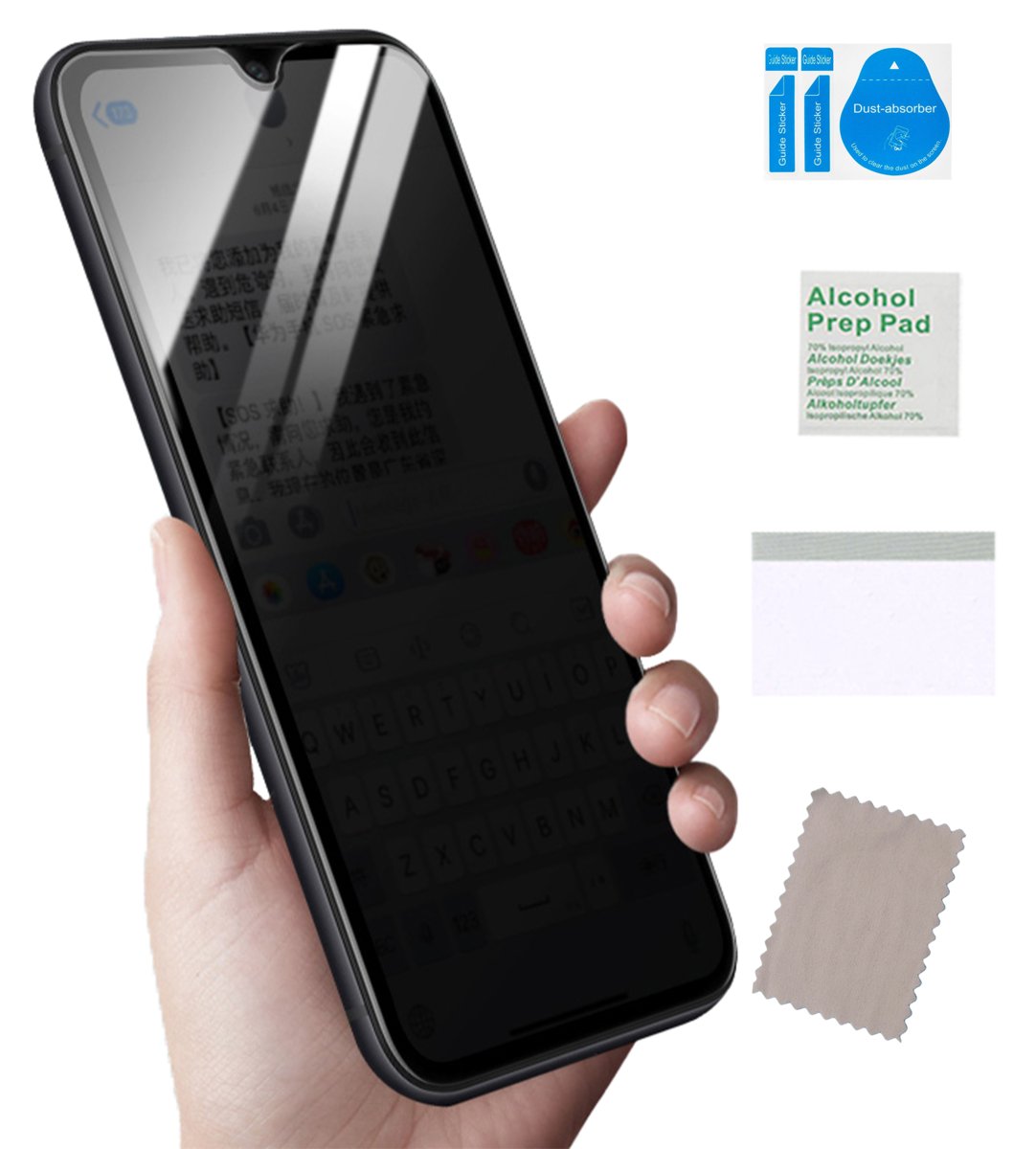 Folia ochronna prywatyzująca do SAMSUNG GALAXY A03 mocna szkło nie pęka TPU