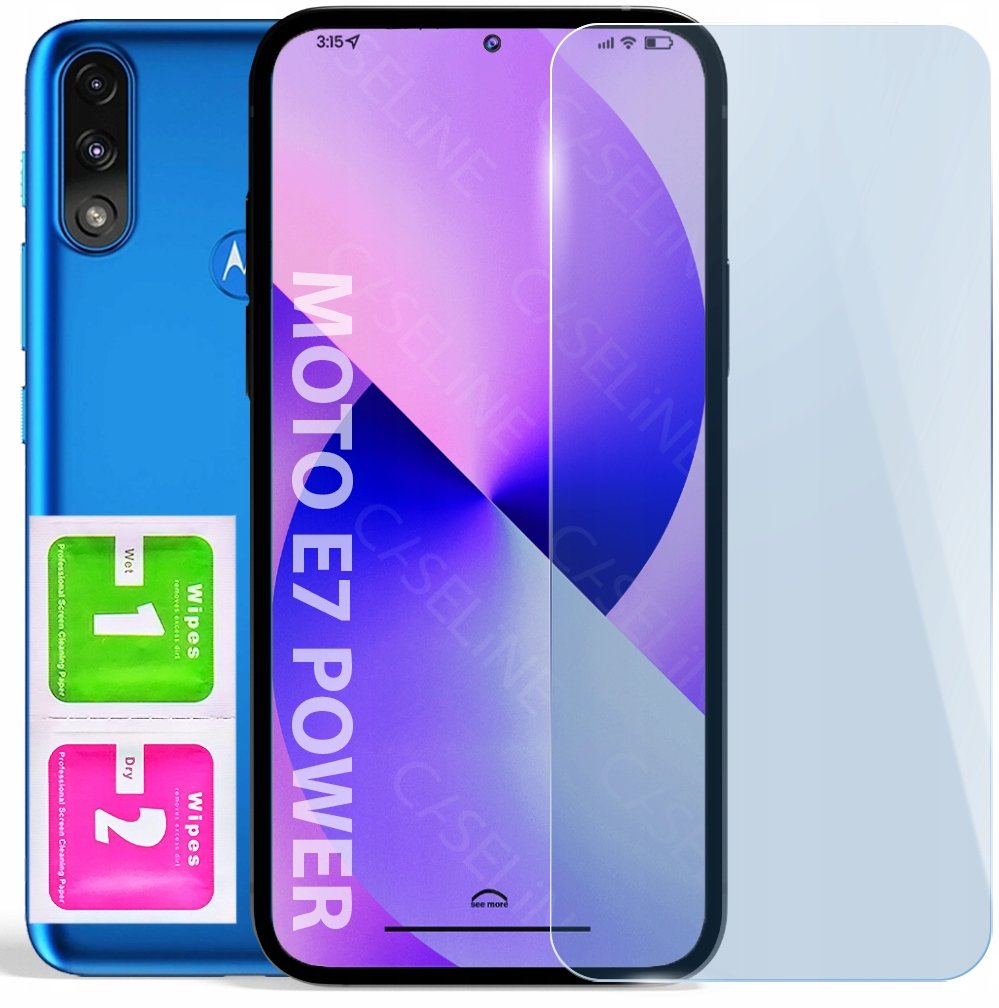 Szkło Hartowane do MOTO E7 POWER / E7i POWER (szybka 9H, płaskie 2.5D)