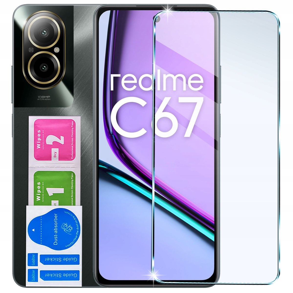 Szkło Hartowane do Realme C67 OCHRONNE SZYBKA 9H