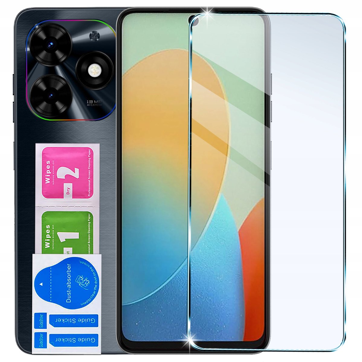 Szkło Hartowane do Tecno Spark GO 2024 | Spark 20 OCHRONNE SZYBKA 9H