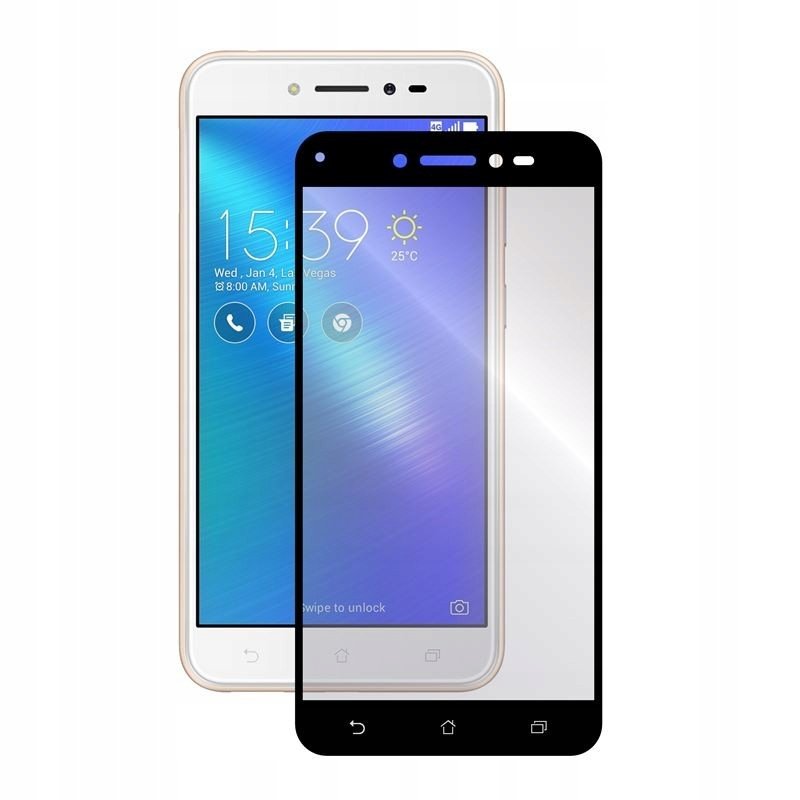 9D Szybka SZKŁO hartowane do Asus Zenfone Live ZB501KLZF FULL GLUE czarne