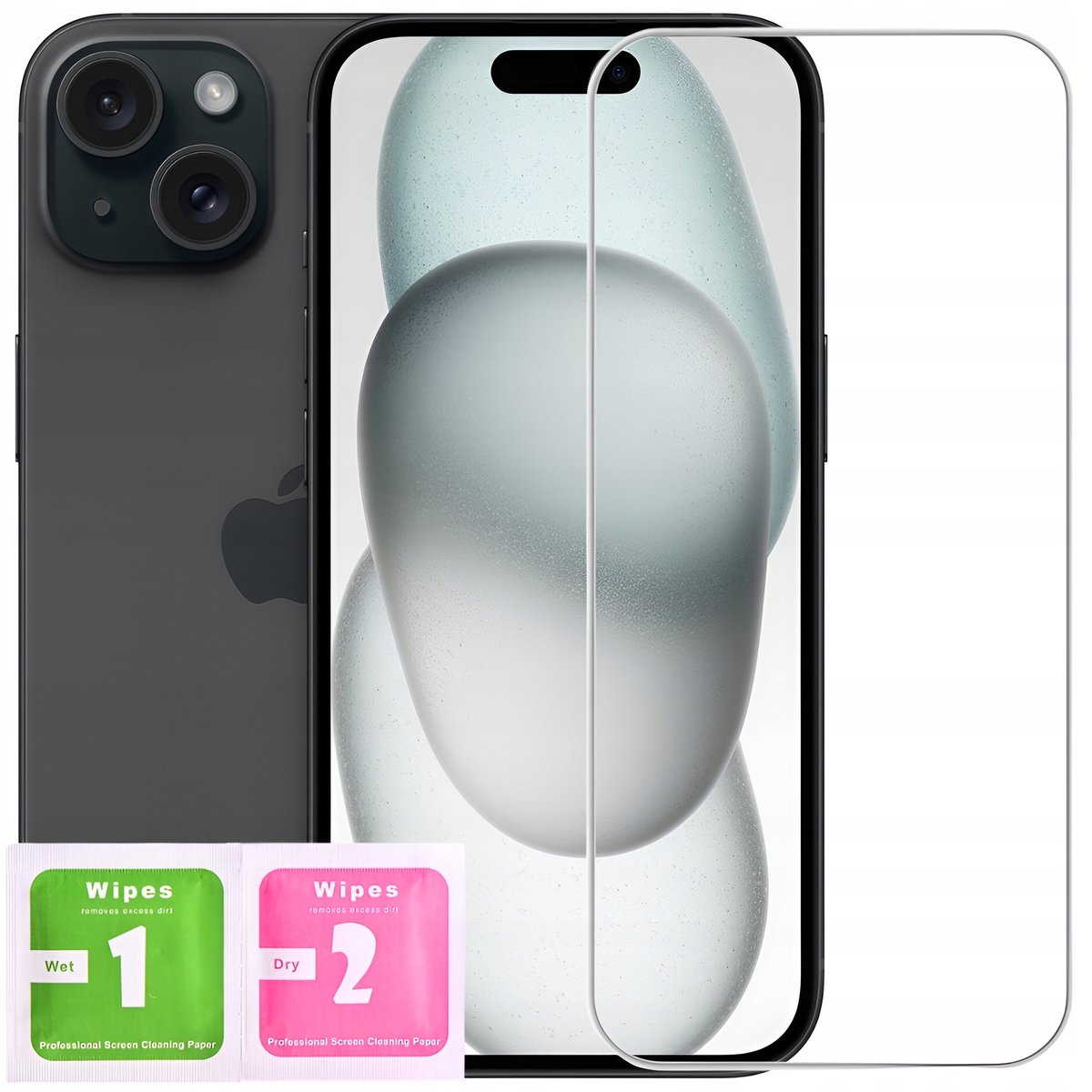 Szkło Hartowane Do Iphone 15 | 15 Pro Szybka 9H Mocne Szkiełko Glass
