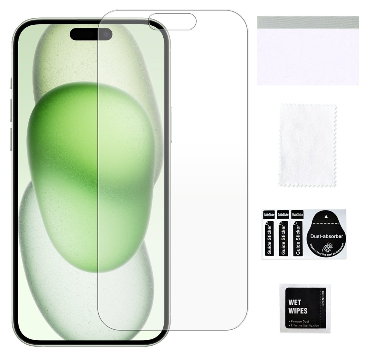 Szkło hybrydowe do APPLE IPHONE 15 PLUS szybka ochronna na ekran trwałe 9H