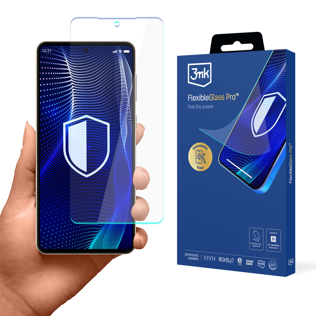 Nietłukące się szkło na ekran Samsung Galaxy C55 - 3mk FlexibleGlass Pro