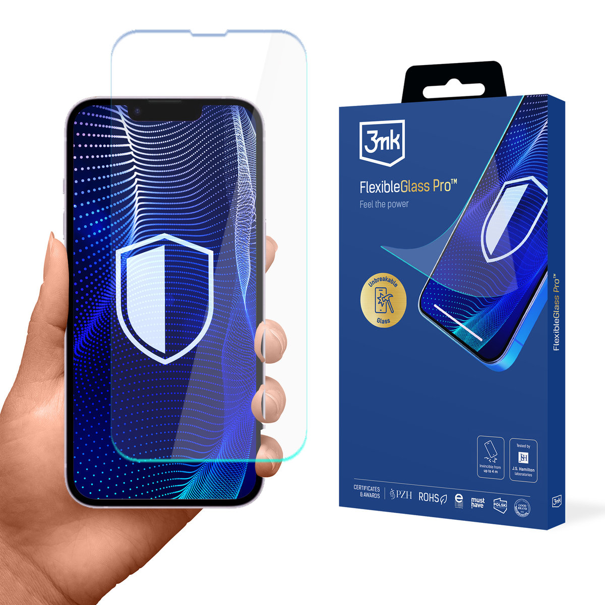 Nietłukące się szkło na ekran iPhone SE 4 - 3mk FlexibleGlass Pro