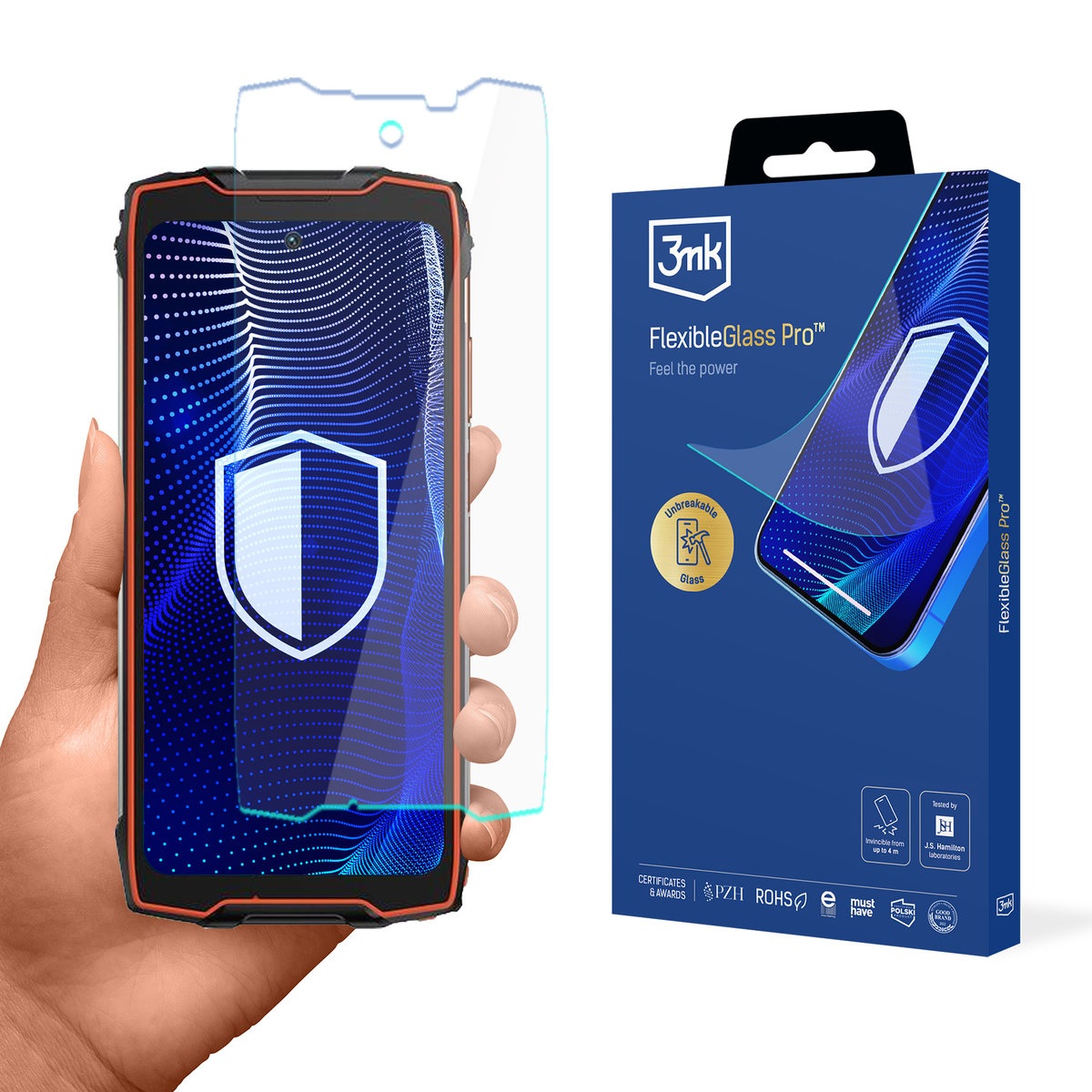 Nietłukące się szkło na ekran Blackview BV9300 - 3mk FlexibleGlass Pro