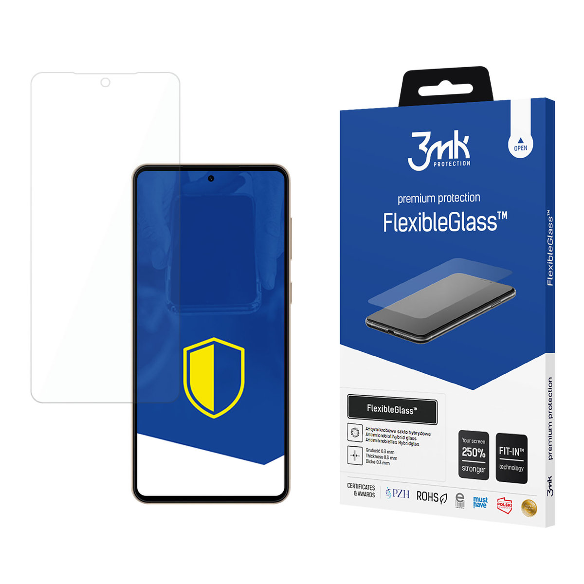 Nietłukące szkło hybrydowe na Samsung Galaxy C55 - 3mk FlexibleGlass