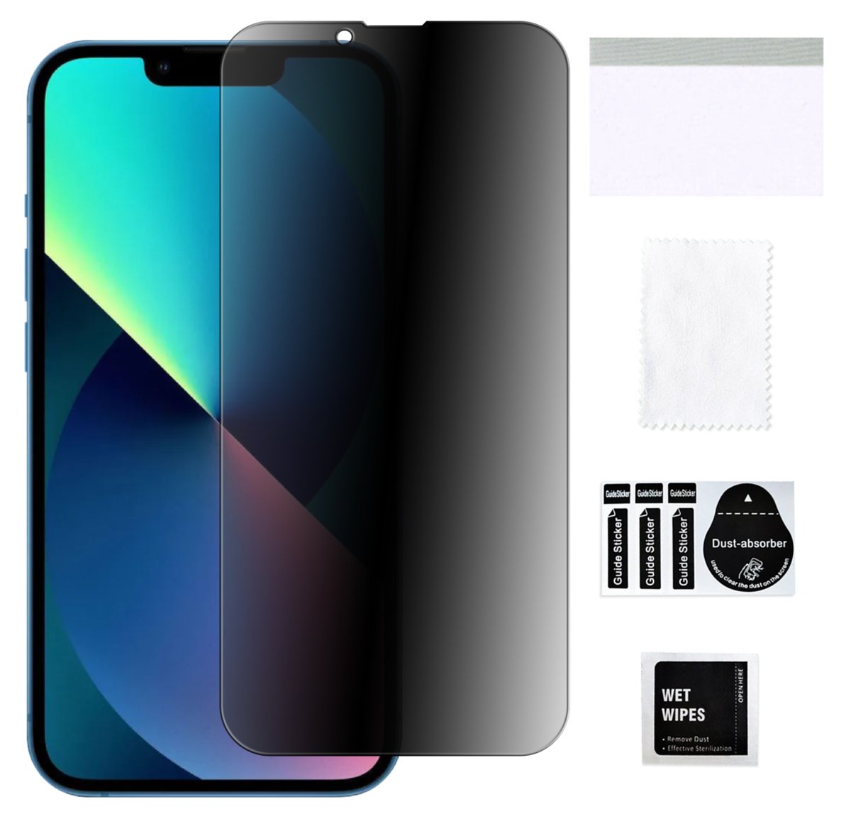 Szkło hybrydowe prywatyzujące do APPLE IPHONE 13 MINI ochrona na ekran 9H