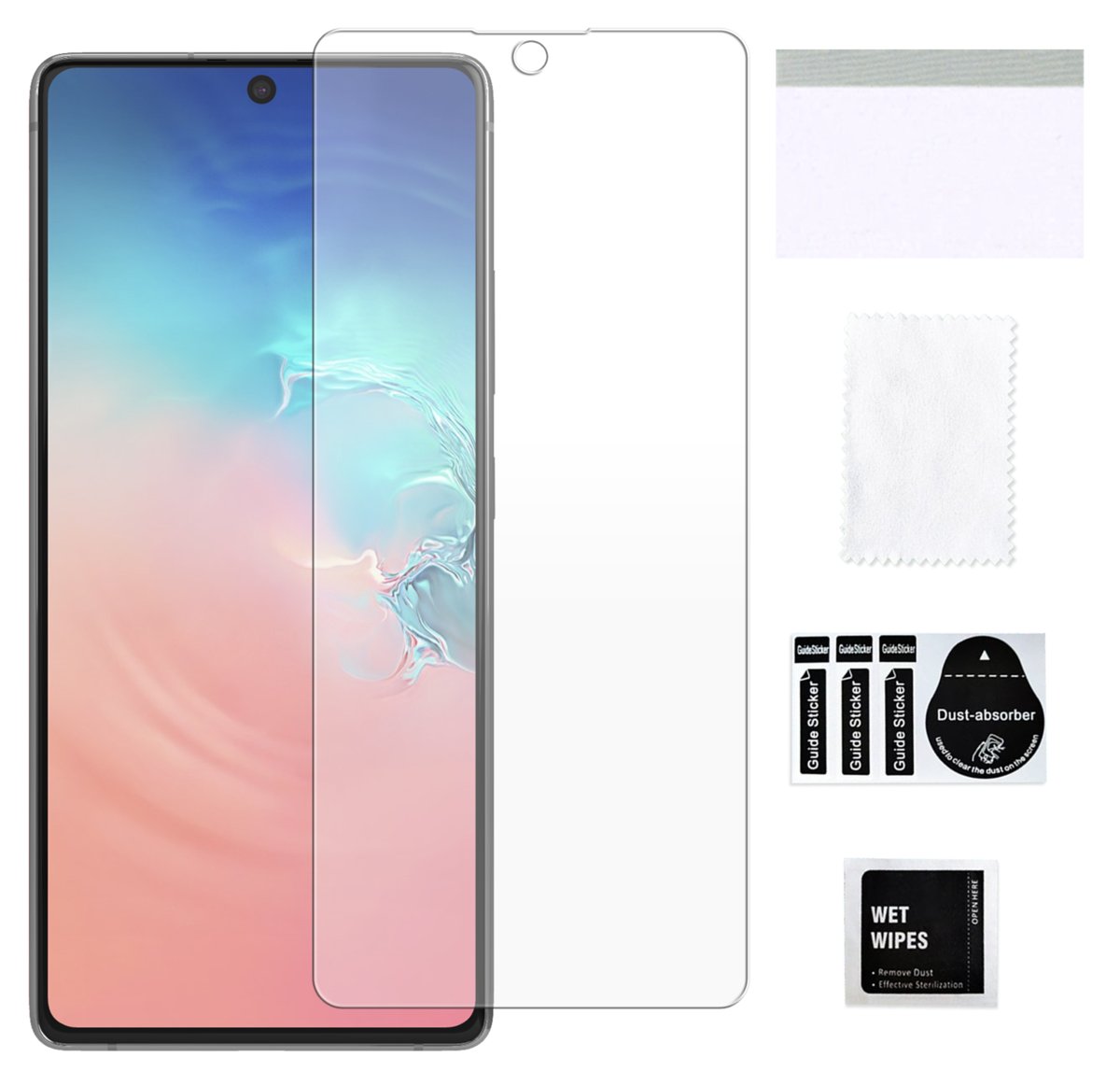 Szkło hybrydowe do SAMSUNG GALAXY S10 LITE ochrona na ekran mocne trwałe 9H