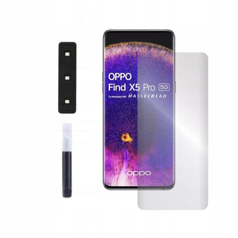 9H Szybka Szkiełko SZKŁO hartowane do OPPO Find X5 Pro CPH2305 UV i lampa