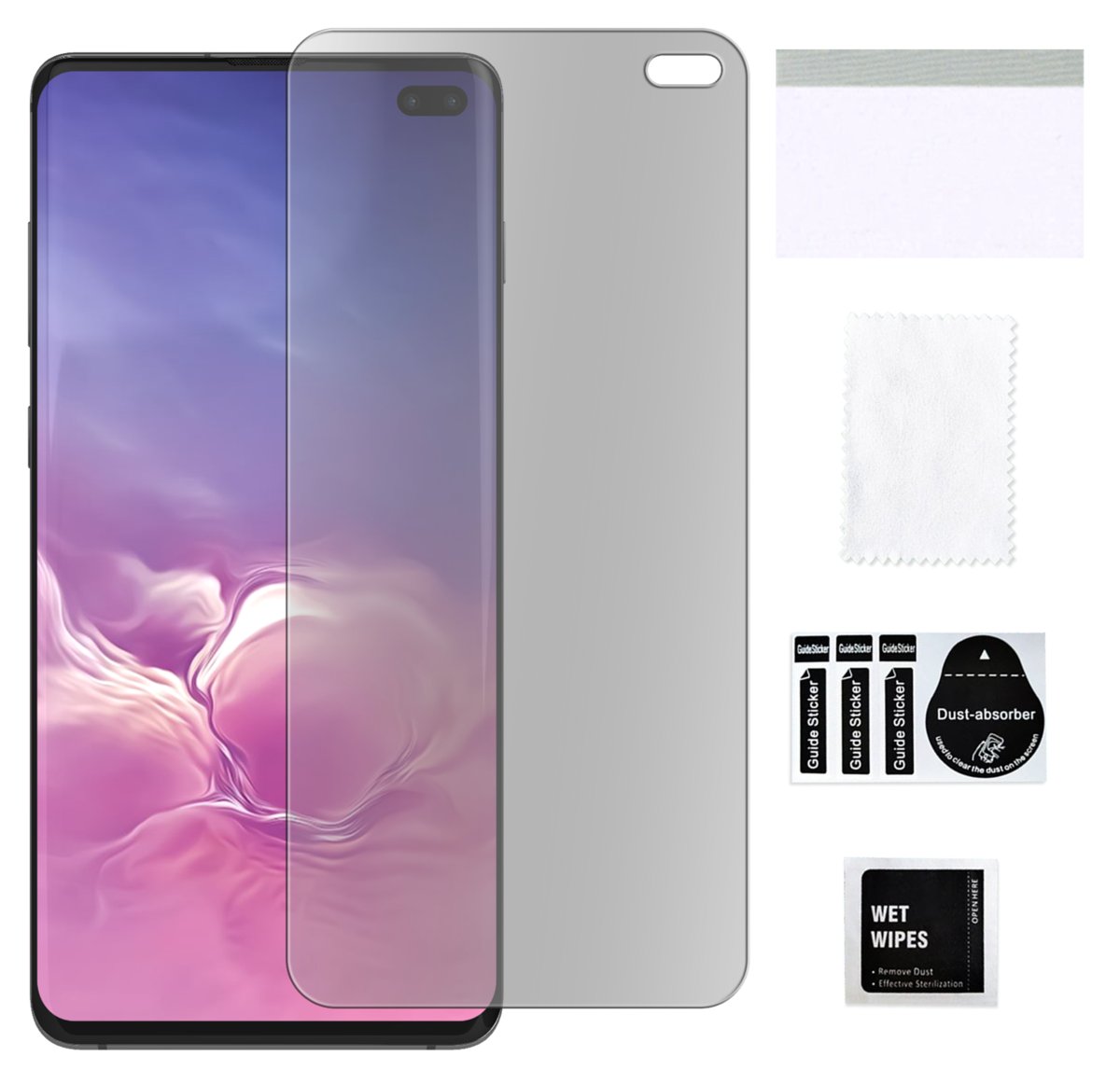 Szkło hybrydowe matowe do SAMSUNG GALAXY S10 PLUS ochrona na ekran matt 9H