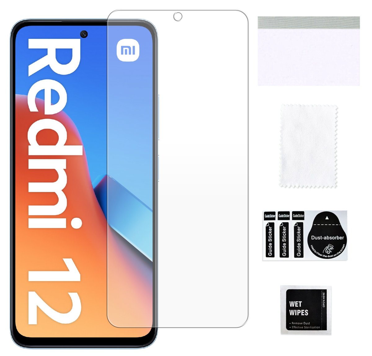 Szkło hybrydowe do XIAOMI REDMI 12 ochrona na ekran mocne cienkie trwała 9H