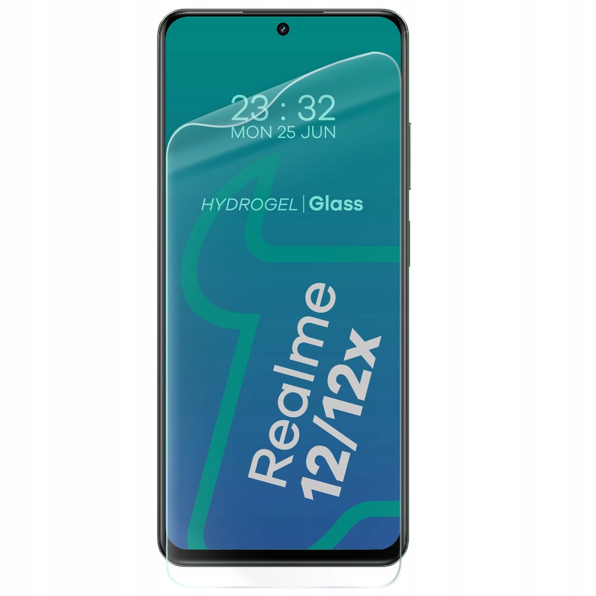 Folia hydrożelowa na ekran Bizon Glass Hydrogel Front do Realme 12/12x, 2 sztuki