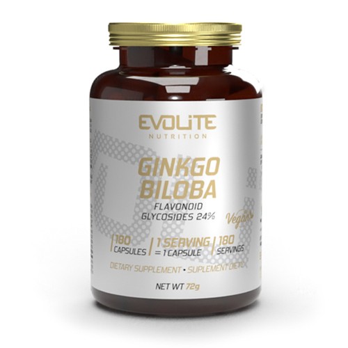 Evolite Ginko Biloba 60mg 180vkaps. Pamięć koncentracja