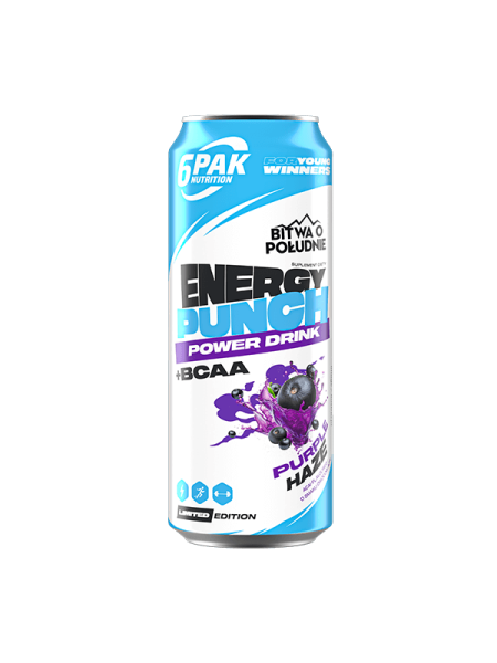 6PAK Energy Punch Power Drink 250ml Acai Aminokwasy