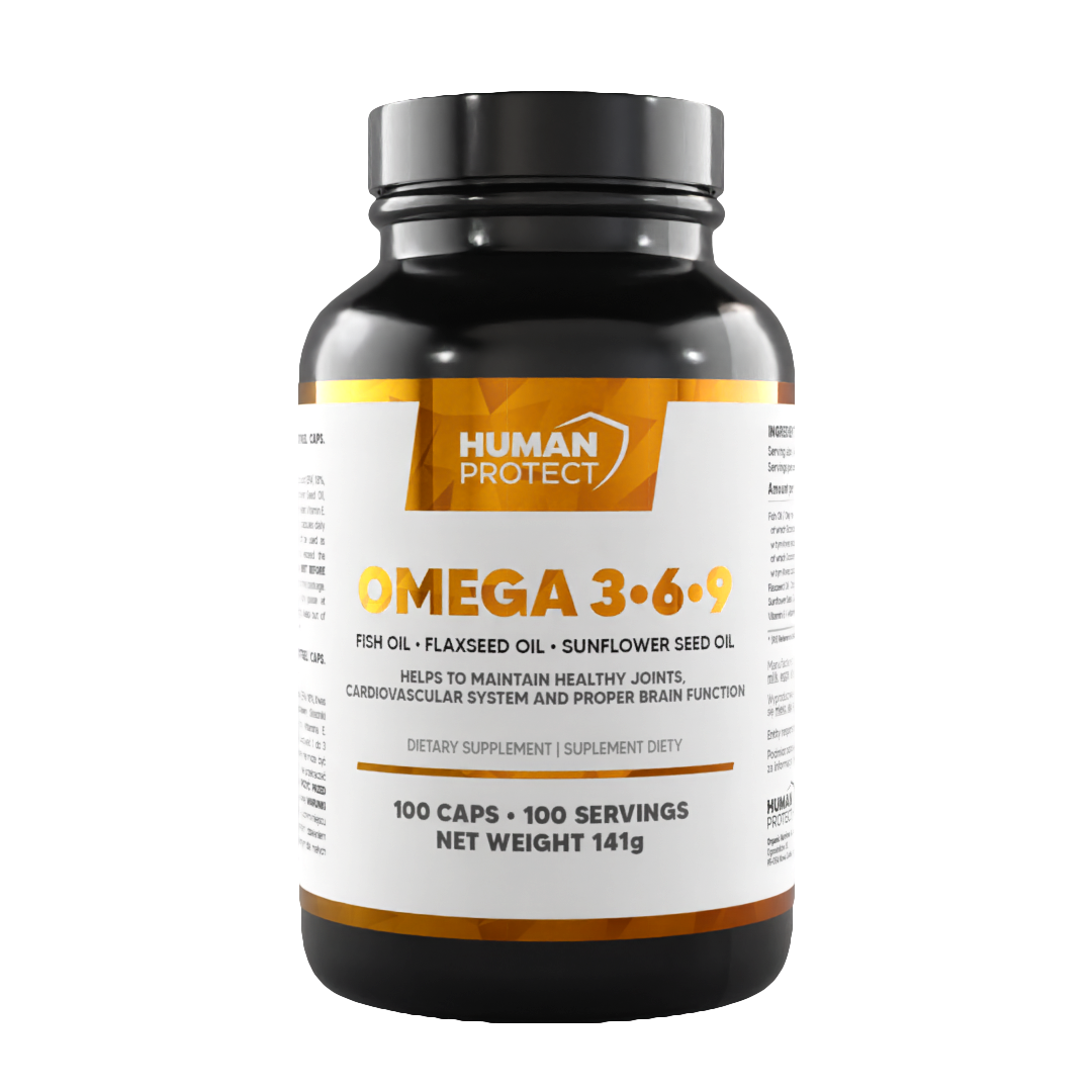 Human Protect Omega 3-6-9 100softgels Kwas EPA DHA